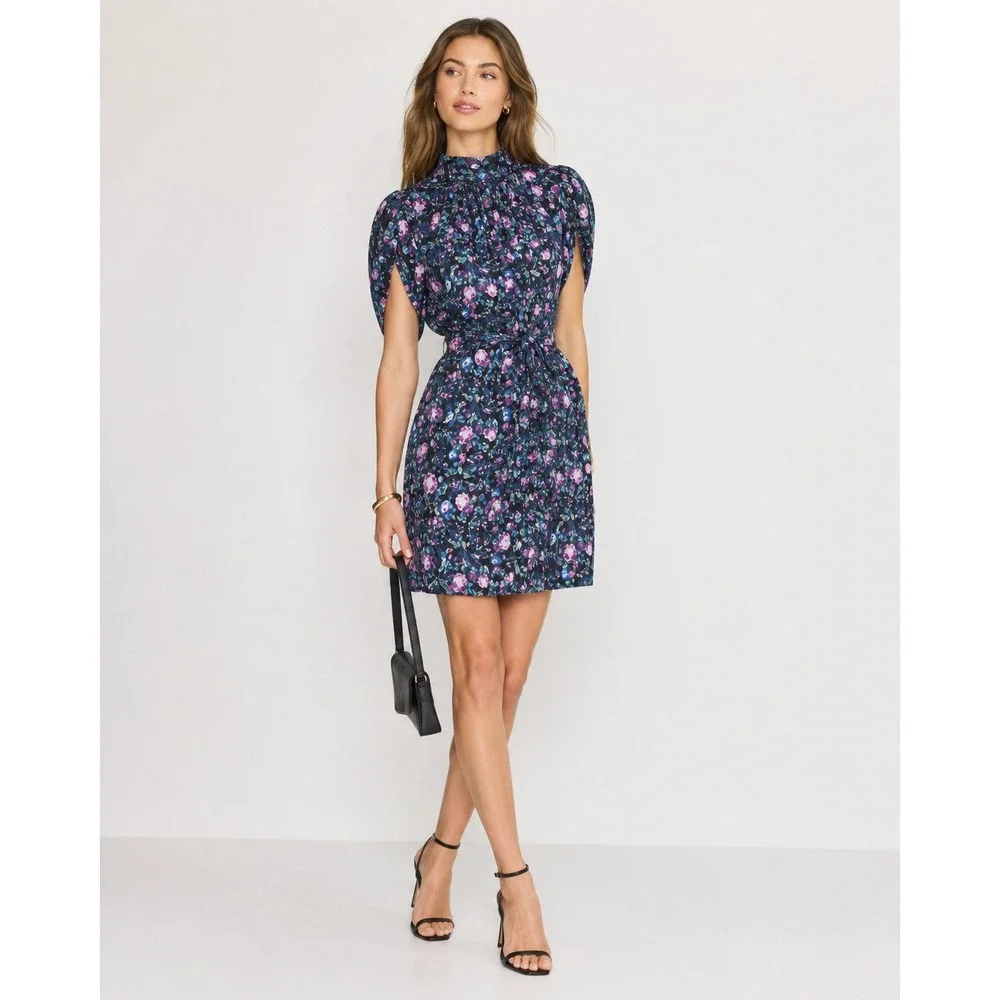 midi white floral dress Sunny Days M / Off collection_year-2026 finished floral embroidery adorns Color:COASTAL Hisdern Men's Grey Paisley
